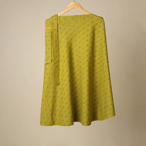 Jacquard weave cotton wrap around skirt 26 - handcrafted