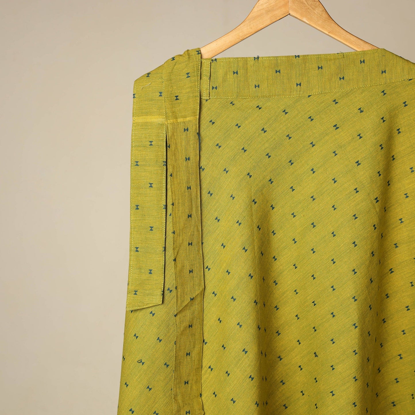 Jacquard weave cotton wrap around skirt 26 - handcrafted