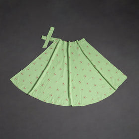 Jacquard weave cotton wrap around skirt 37 - handcrafted