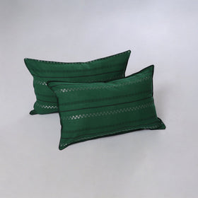 Jacquard weave pillow cover (set of 2) 25 - handcrafted