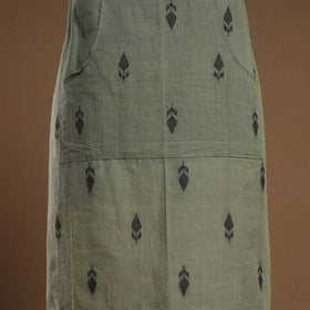 Buy Green Jacquard Weaving Cotton Apron with Pocket