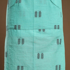  Green Jacquard Weaving Cotton Apron with Pocket