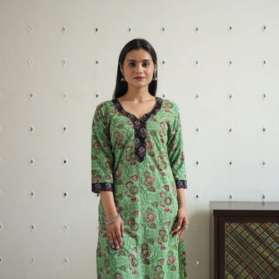 Buy Jahota Block Print Cotton Straight Kurta for Women