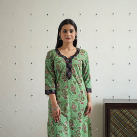 Buy Jahota Block Print Cotton Straight Kurta for Women