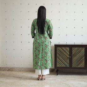 Buy Jahota Block Print Cotton Straight Kurta for Women