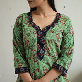 Buy Jahota Block Print Cotton Straight Kurta for Women