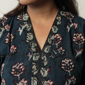  Jahota Block Printed Cotton Straight Kurta for Women