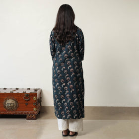  Jahota Block Printed Cotton Straight Kurta for Women