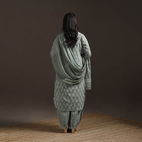 Jaipur hand cotton suit set with dupatta for women 16