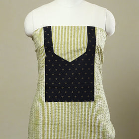 Buy Green Jaipur Print Patchwork Cotton Kurta Material