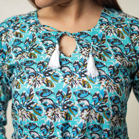  Jaipur Printed Cotton A-Line Kurta 