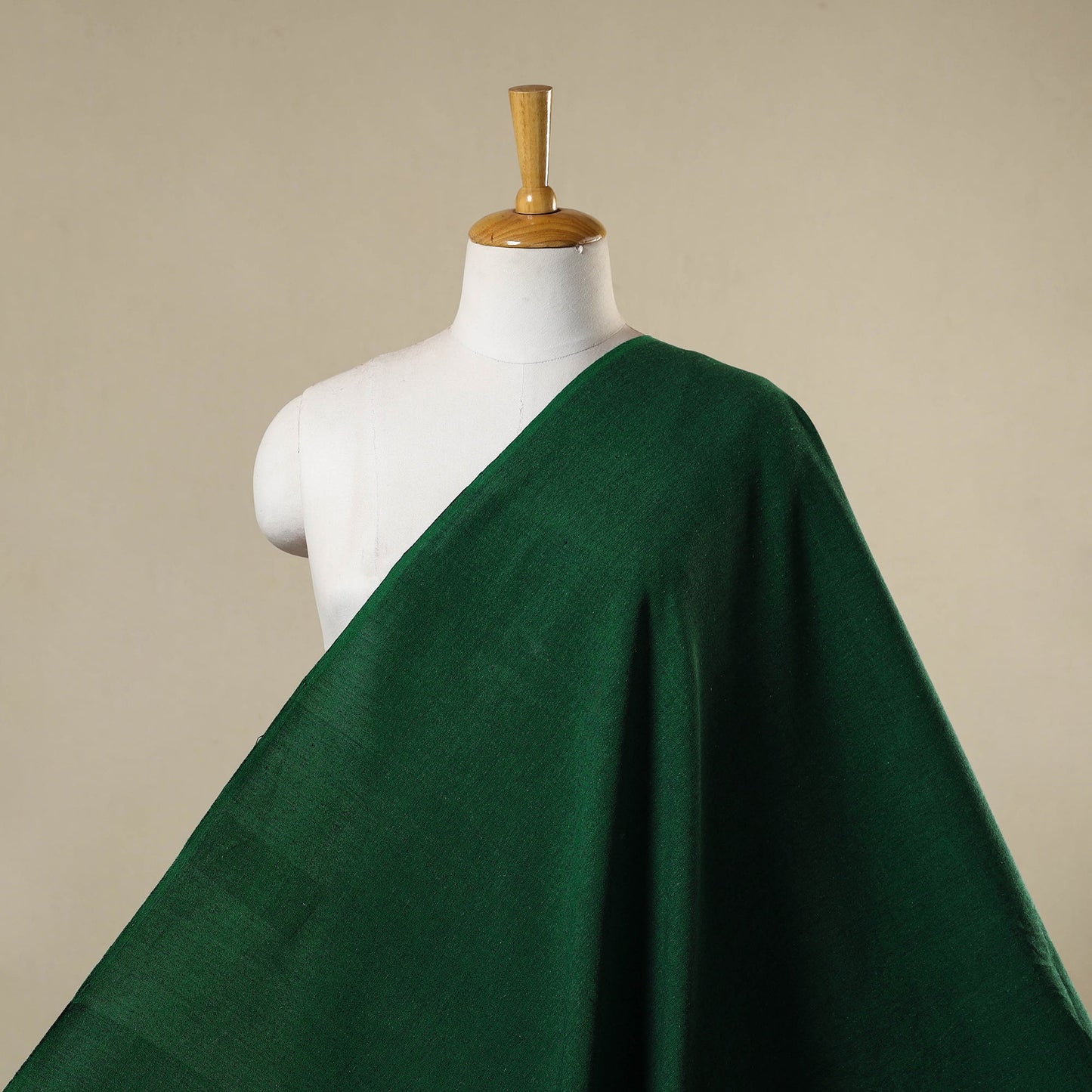 Green - jhiri pure handloom cotton fabric 15 - handcrafted