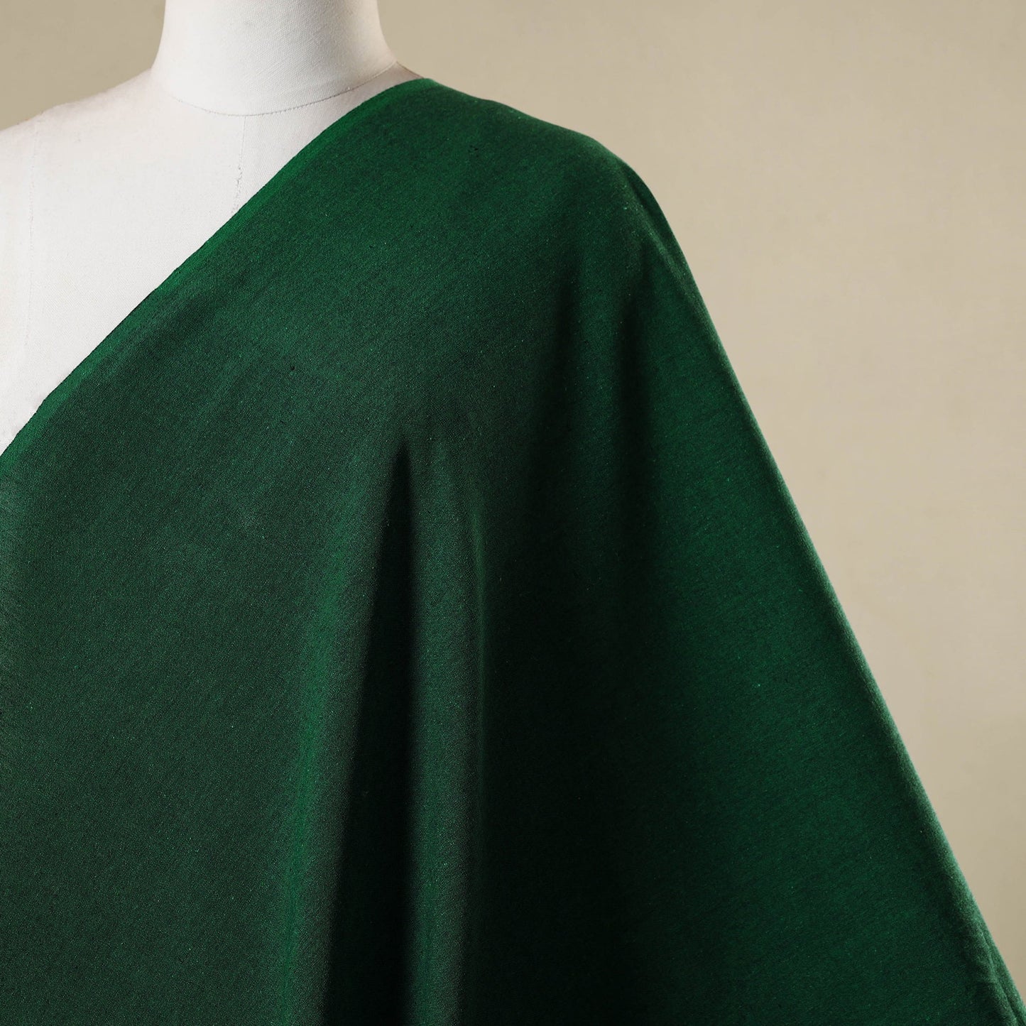 Green - jhiri pure handloom cotton fabric 15 - handcrafted