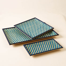 Green Kadam Haat Handmade Bamboo Cereal Tray (Set of 3)