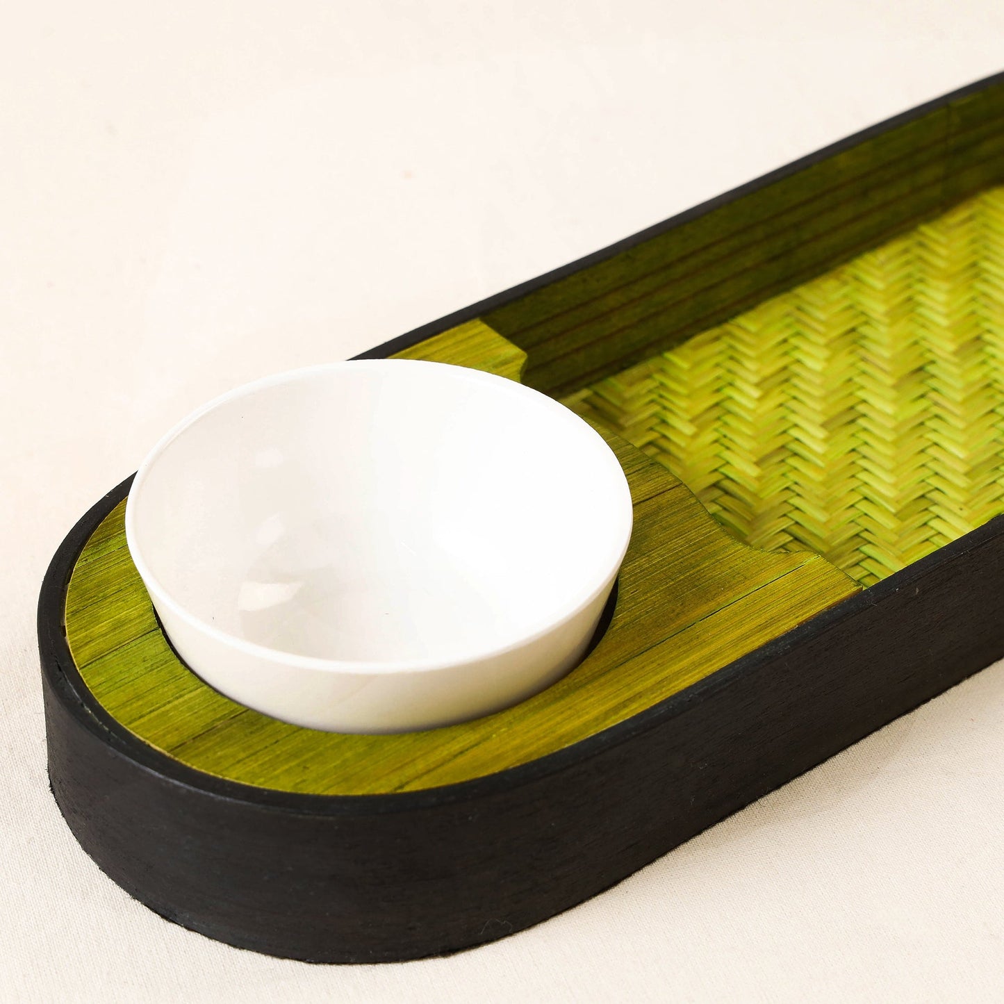  Green Kadam Haat Handmade Bamboo Chip & Dip