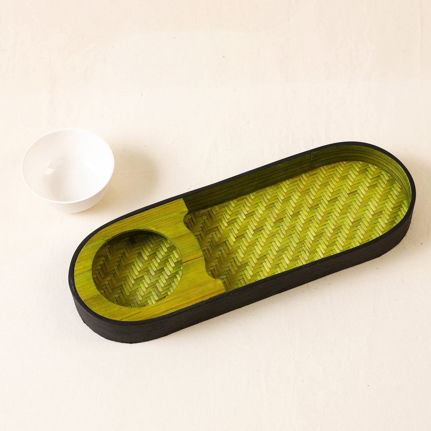  Green Kadam Haat Handmade Bamboo Chip & Dip