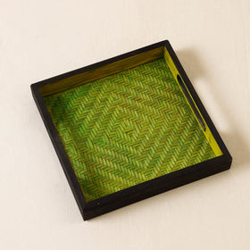 Green Kadam Haat Handmade Bamboo Square Tray - Small