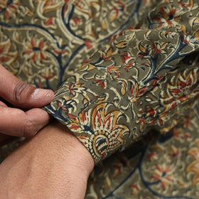 Buy Kalamkari Block Printed Cotton Men Long Kurta Online at iTokri.com