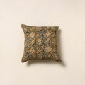Green - kalamkari cotton cushion cover 49 - handcrafted