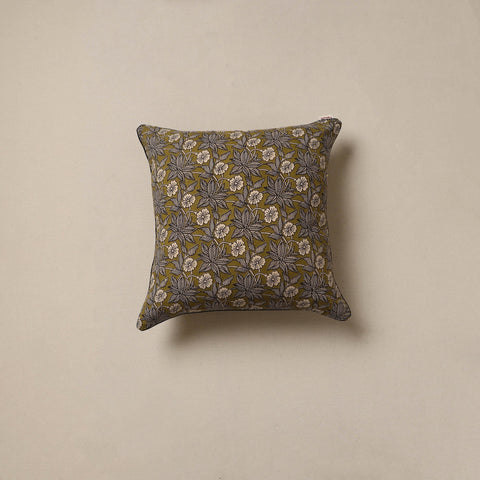 Hand kalamkari cushion cover 53 - handcrafted