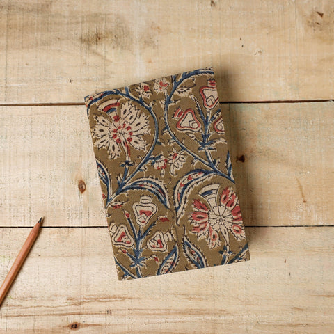  Kalamkari Fabric Cover Handmade Paper Notebook 