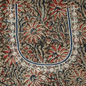 Green - kalamkari hand embroidery cotton blouse piece 20