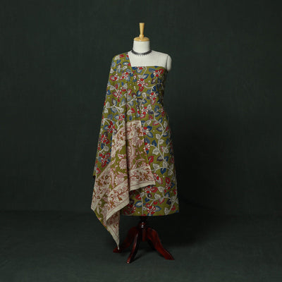 Kalamkari printed cotton 2pc unstitched dress material 15