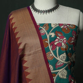 Kalamkari printed cotton 2pc unstitched dress material