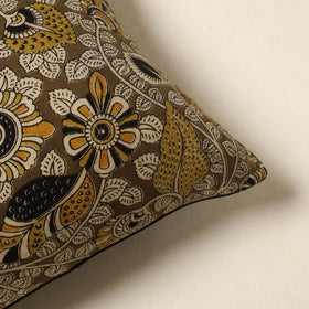 Green - kalamkari printed cotton cushion cover 119