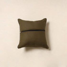 Green - kalamkari printed cotton cushion cover 119