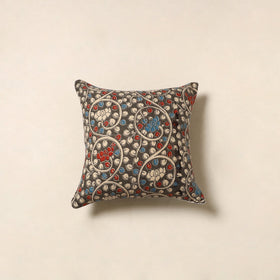Green - kalamkari printed cotton cushion cover 120