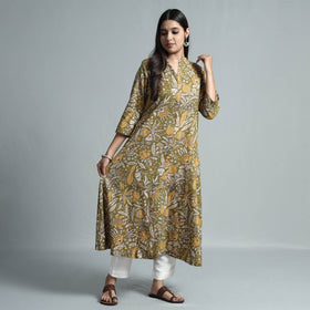  Kalamkari Printed Cotton Kurta For Women