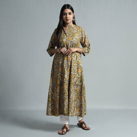  Kalamkari Printed Cotton Kurta For Women