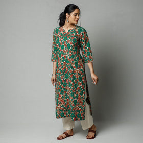  Kalamkari Printed Cotton Kurta For Women