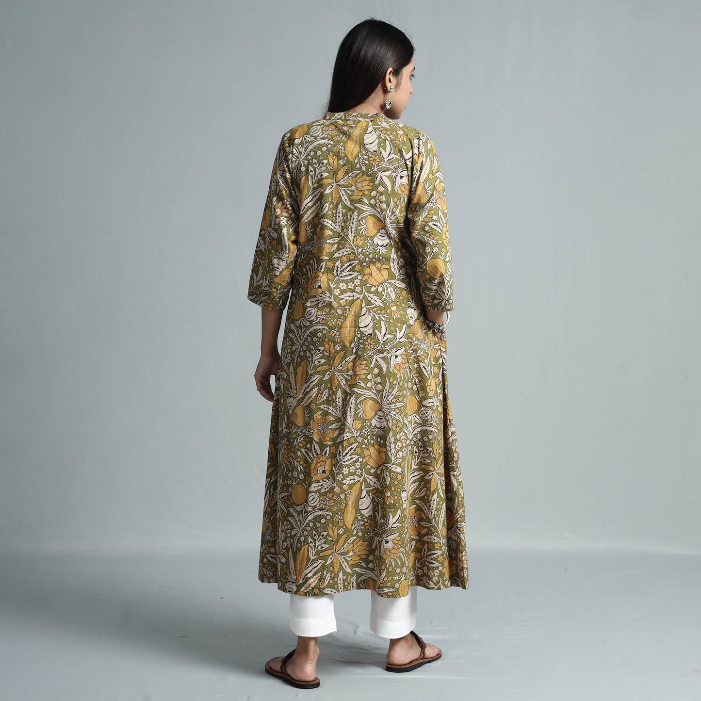  Kalamkari Printed Cotton Kurta For Women