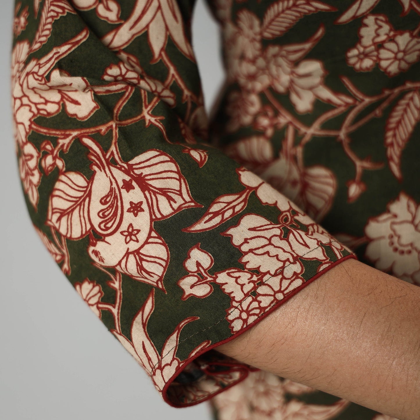  Kalamkari Printed Cotton Long Kurta For Women