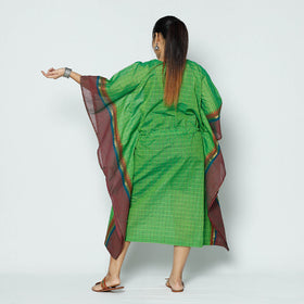  Kanchipuram Checks Cotton Kaftan with Tie-Up Waist (Medium) 