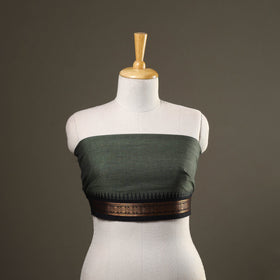 Green Kanchipuram Cotton Blouse Piece 