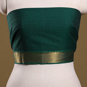 Kanchipuram cotton blouse piece 56 - handcrafted