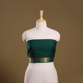 Kanchipuram cotton blouse piece 56 - handcrafted