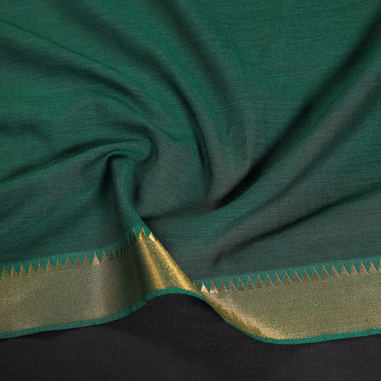 Kanchipuram cotton blouse piece 56 - handcrafted