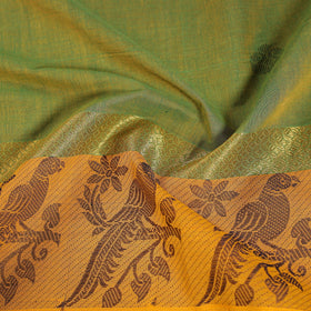 Kanchipuram cotton blouse piece 60 - handcrafted