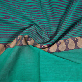 Kanchipuram cotton blouse piece 73 - handcrafted