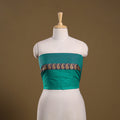 Kanchipuram cotton blouse piece 73 - handcrafted