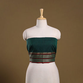 Kanchipuram cotton blouse piece 74 - handcrafted