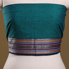 Kanchipuram cotton blouse piece 79 - handcrafted