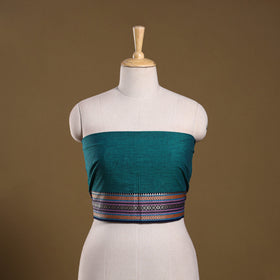 Kanchipuram cotton blouse piece 79 - handcrafted