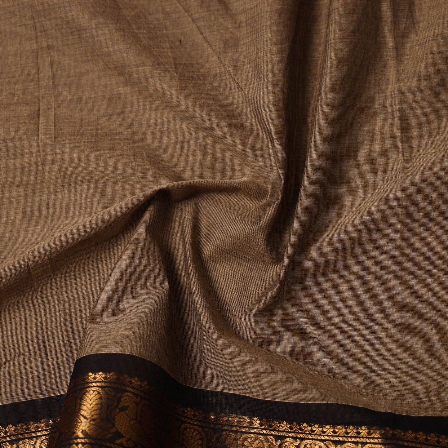  Kanchipuram Cotton Fabric with Zari Border 04 