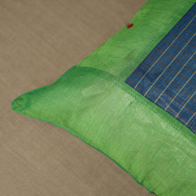 Green - Kanchipuram Patchwork Cotton Cushion Cover 26