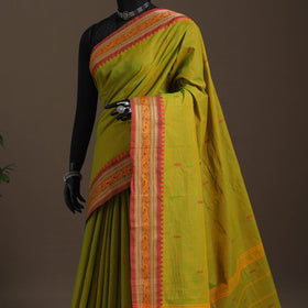 Green - kandangi buti chettinad cotton saree with border 27